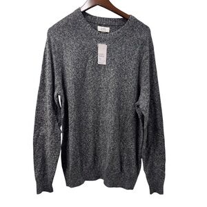 NWT Croft & Barrow Men's Charcoal Crewneck Sweater SIZE L